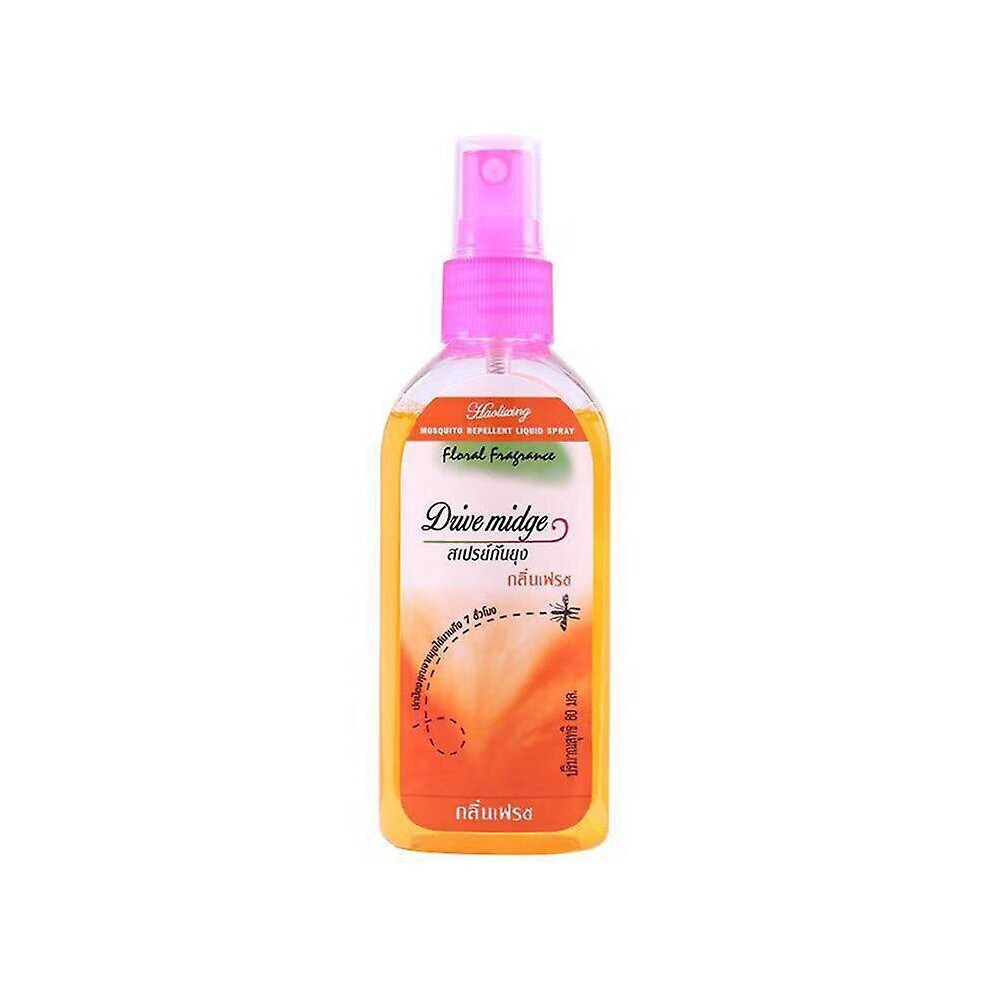 (orange flavor) 80ml Mosquito Spray Thailand Plant Anti-mosquito Bite Swelling Itching Mosquito Repellent Liquid