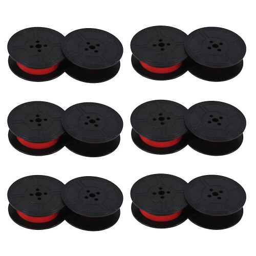 6pack Typewriter Ribbon Twin Spool Typewriter Ribbon Red And Black Twin Spool Replacement Pack For 2