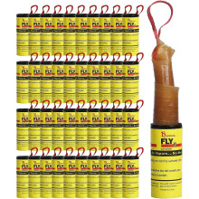 Fly Trap Adhesive Strips Fly Catcher Glue Rolls, Fly Tape Against Fungus Gnats Fruit Flies And Fruit Flies For Indoors And Outdoors 40pcs Reusable