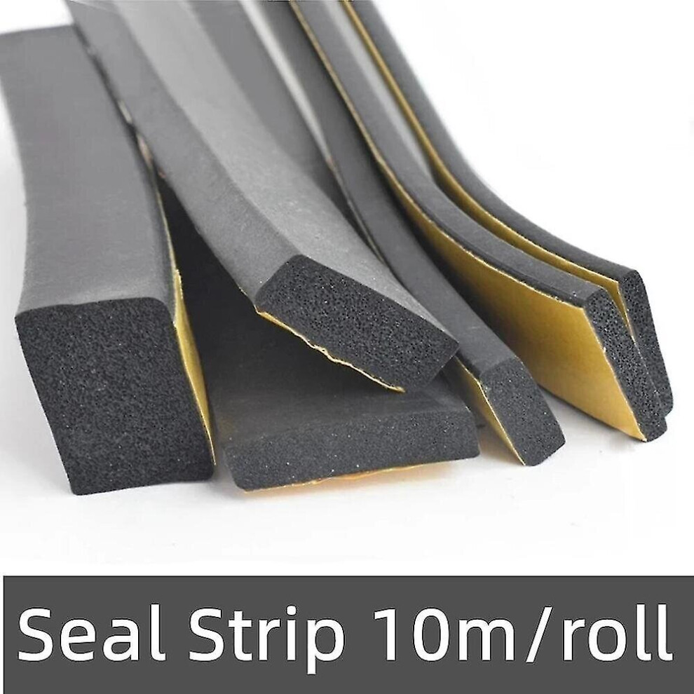 Epdm Self Adhesive Sponge Seal Strip Rubber Black Foam Strong Single-Sided Adhesive Soundproof Anti-Collision Seal Gasket 9468842174098