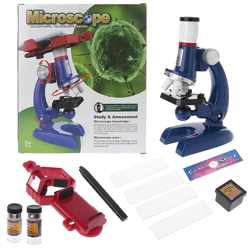 Microscope For Adults Students 100x-1200x Beginners Microscope W/ Phone Adapter