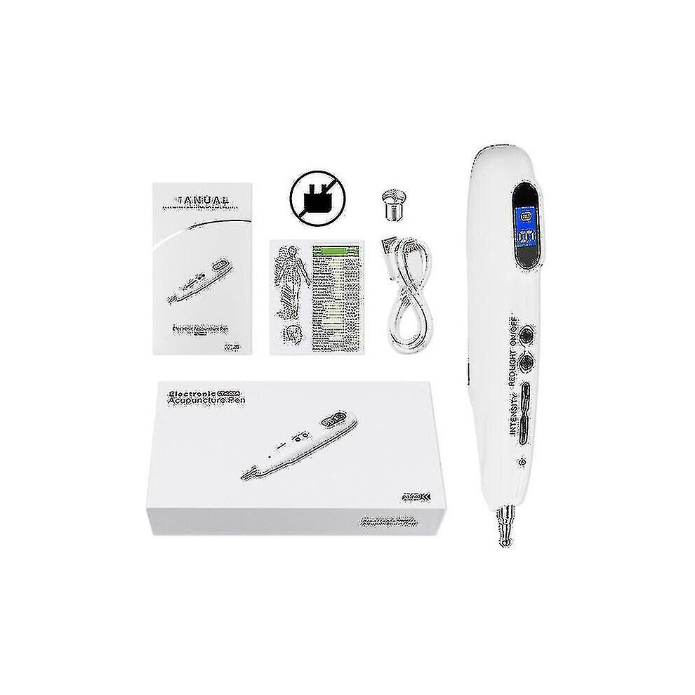 Electronic Laser Acupuncture Pen Usb Electric Therapy Lcd Display Massage Pen Acupoint Meridian Energy Pen Relief Point Detector