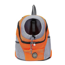 (Orange, 30x34x16 cm) Pet Carrier Backpack Breathable Travel Shoulder Bag