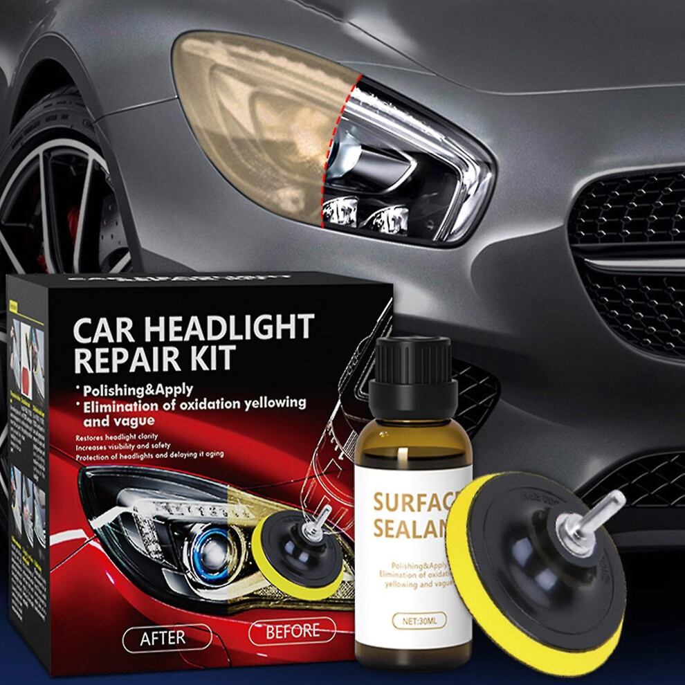 Car Headlight Repair Kit Headlight Repair Fluid Repair Tool Kit Car Headlight Cleaner Polishing 9468842175354