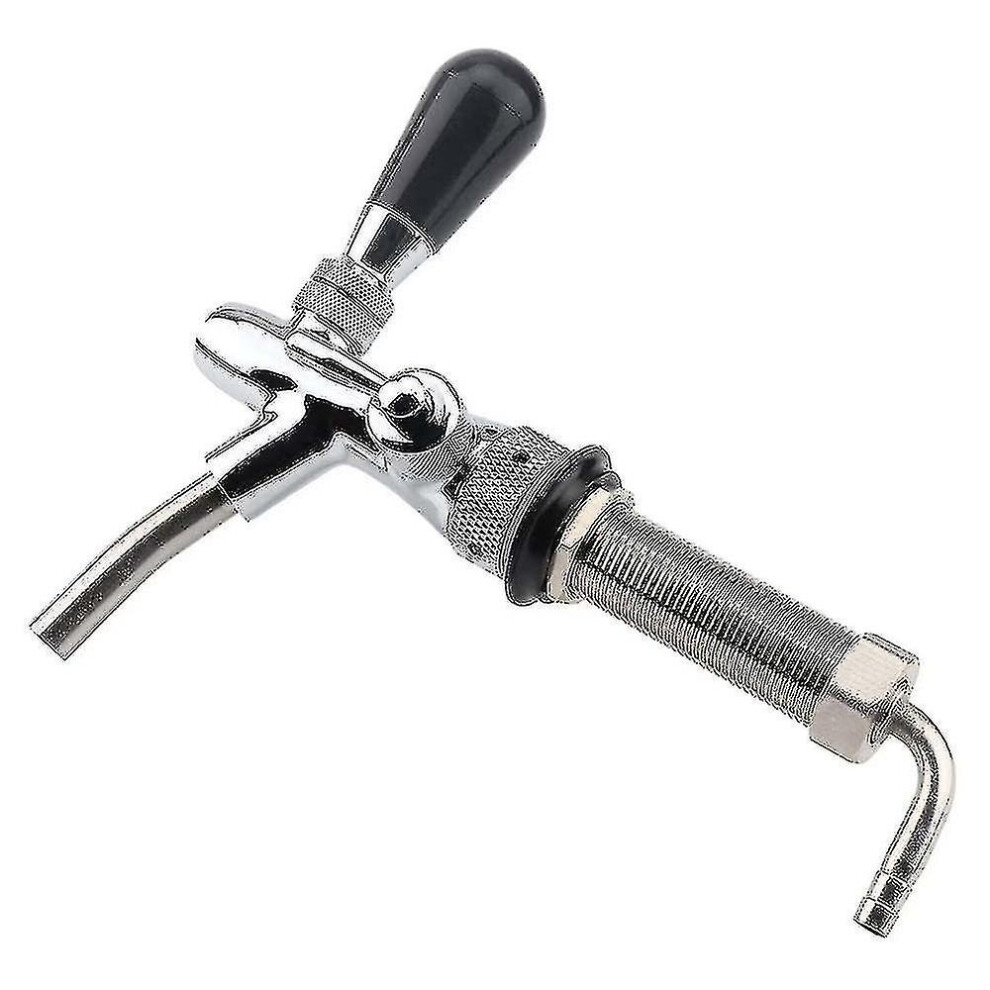 Adjustable Draft Beer Faucet Chrome Plating With 4 Inch Shank Home Brewing Kegging Homebrew Kegerator Draft Beer Tap
