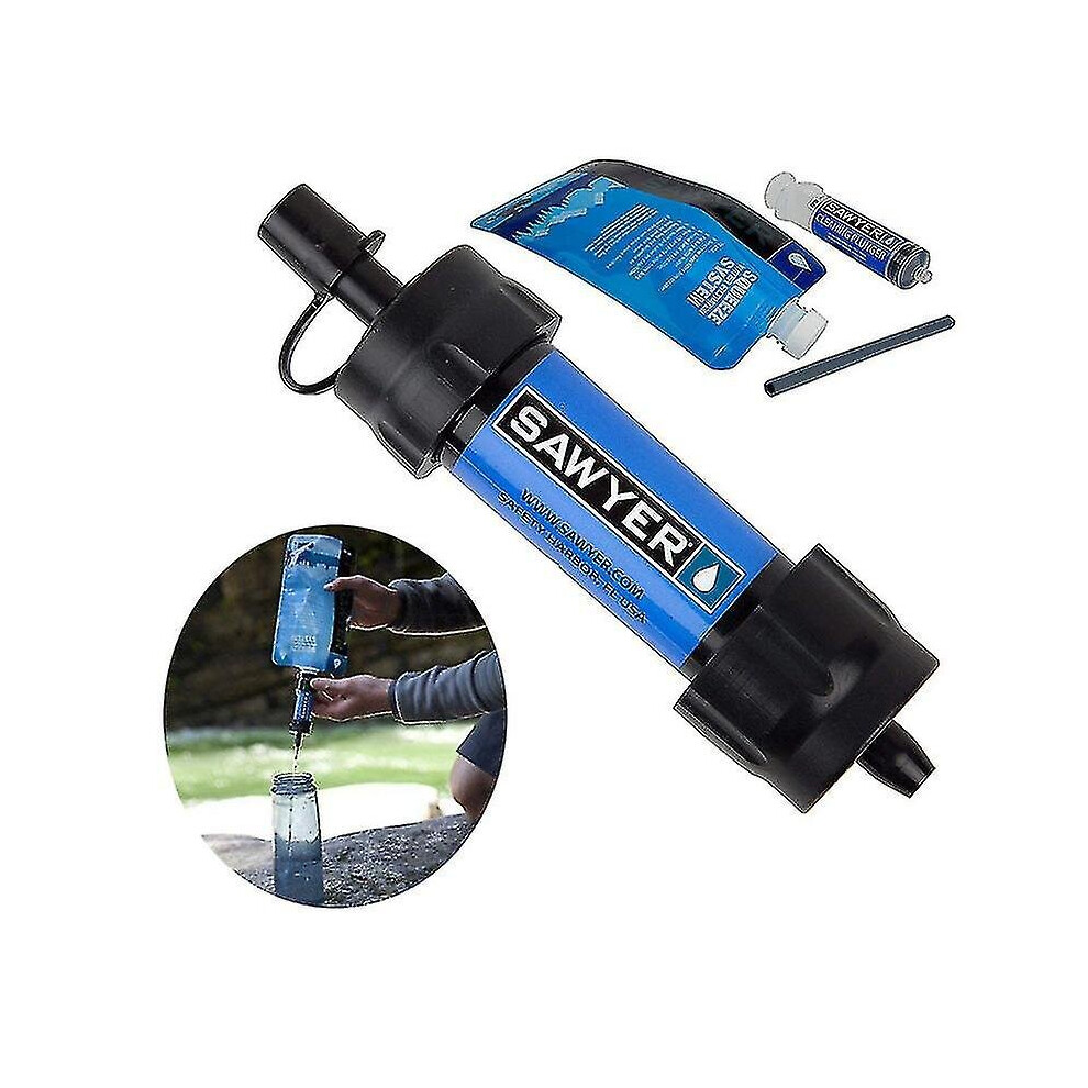 Mini Water Filtration System Portable Survival Water Purifier Straw C