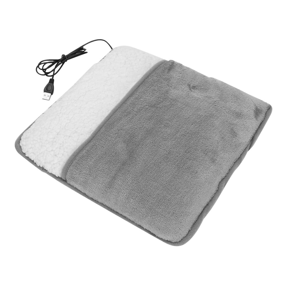 Foot Warmer Electric Heating Pad Soft Fleece Pad Cushion Feet Warm Floor Mat
