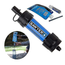 Mini Water Filtration System - Portable Survival Water Purifier Straw C for Hiking, Camping, Travel & Emergency Prep