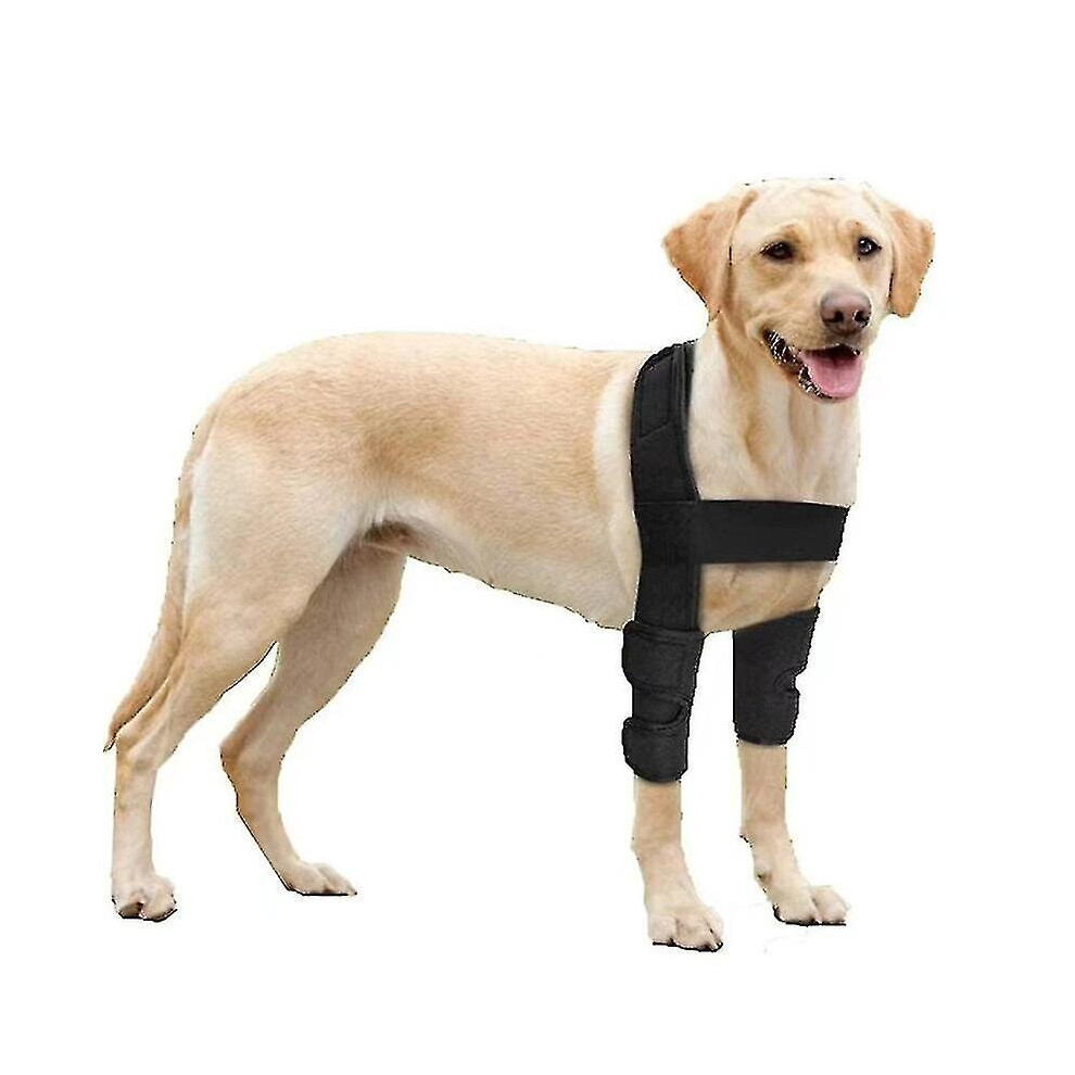 (L) Breathable Dog Elbow Brace Protector Pads For Canine Elbow And Shoulder Support Elbow Hygroma, Dysplasia, Osteoarthritis, Elbow Calluses, Press