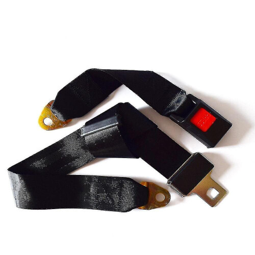 2 Pack Universal Lap Adjustable Seat Belt 2 Point Adjustable Safety Harness Kit Single Double Seat Lap Seatbelt 1