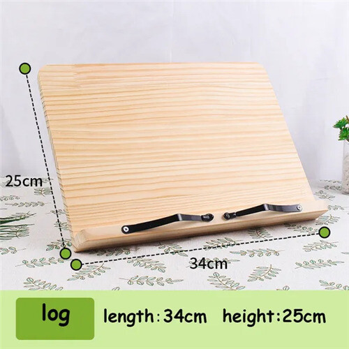 Wood Cookbook Stands Portable Adjustable Bookrest 2