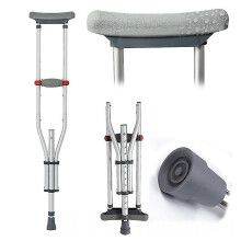 New Radom Cane Armpit Walking Stick Elderly Non Slip Crutches Disabled Recuperator