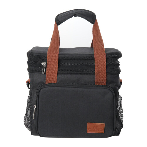 Living And Home (Black) Double Deck Leakproof Insulated Lunch Tote 1