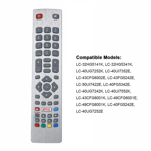Tv Remote Control Replacement For Sharp Aquos Remote Controller With 3d Button Fernbedienung 2