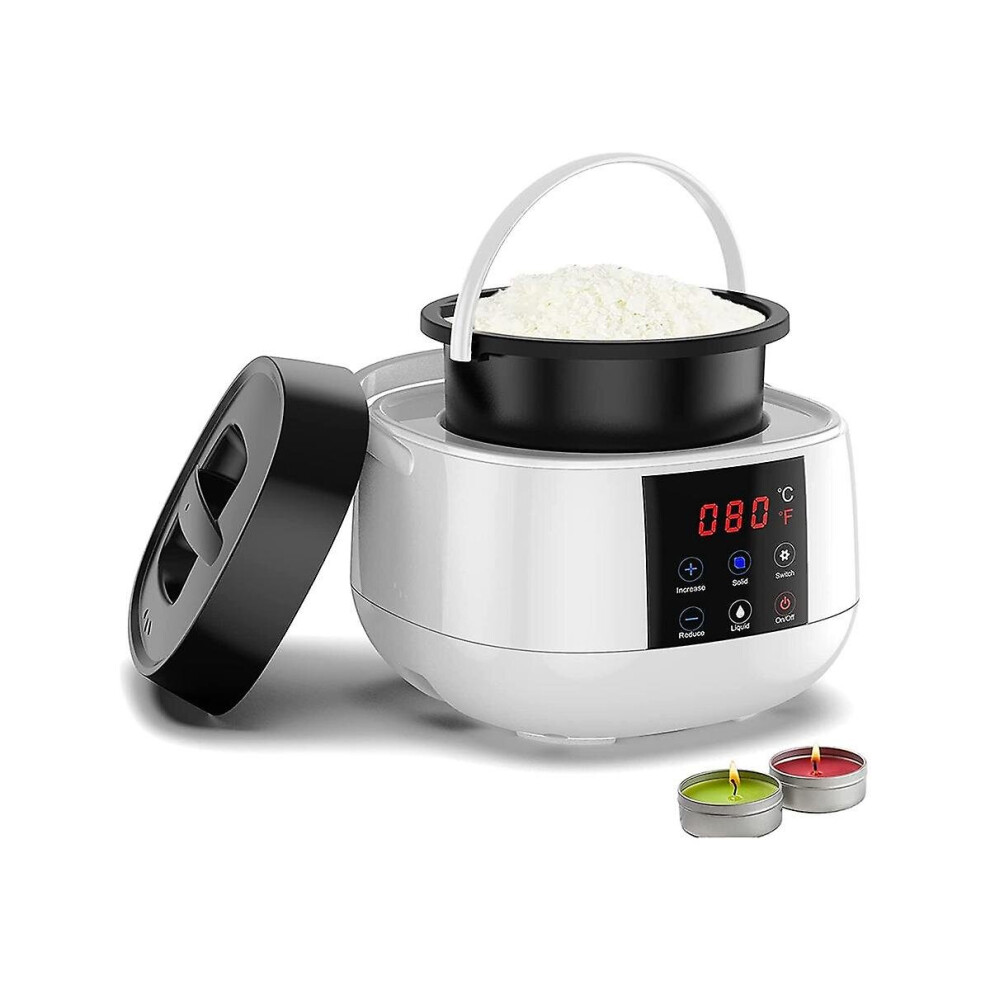 Candle Making Wax Melting Pot,wax Melter For Candle Making,led Temperature Display For Adults Begin