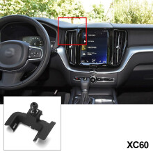 Premium Black Car Phone Holder Mount for Volvo XC40/XC60/S90/V90/S60/V60 (2018-2022)
