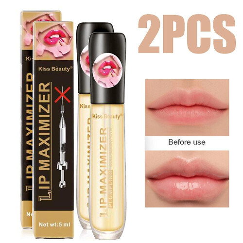 1/2pcs Lip Plumper Extreme Lip Gloss Plump Volume Bigger Lips Moisturizing