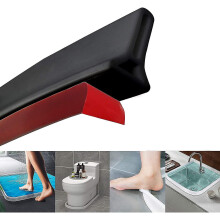 Shower Threshold Water Dam Shower Barrier,shower Door Dam Water Stopper Silicone Wet Room Bathroom 100cm