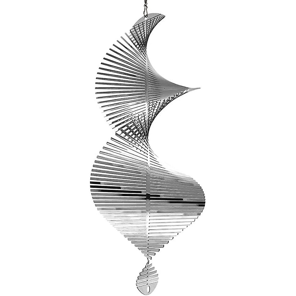 Kryc-stainless Steel Hanging Windmill - Reflective Bird Repellent 30x12cm 3d Windmill - Metal Windmill Anti Birds Anti Pigeon Jiujiuso