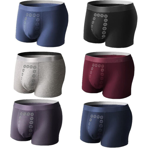 6pcs Energy Field Therapy Men's Underwear,energy Field Therapy Men Pants,magneticeft Energy Field Therapy