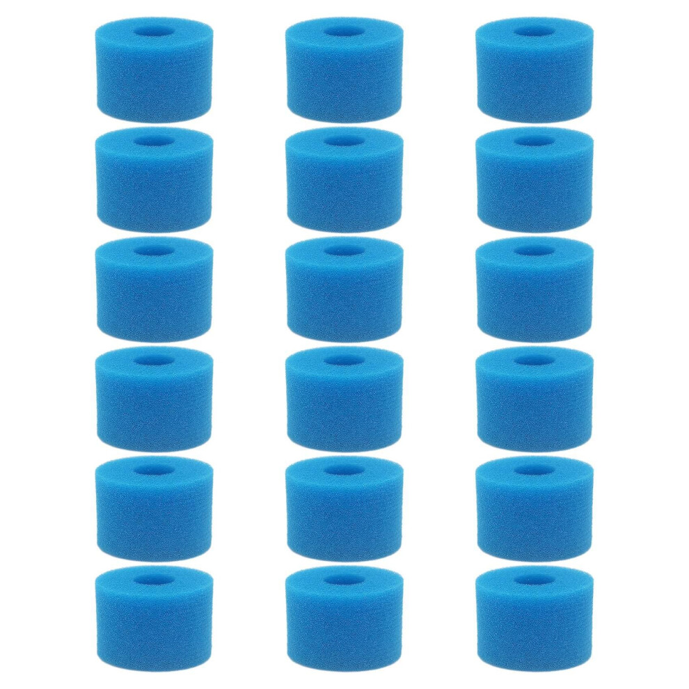 18pcs For Pure Spa Reusable Washable Foam Hot Tub Filter Cartridge S1 Type
