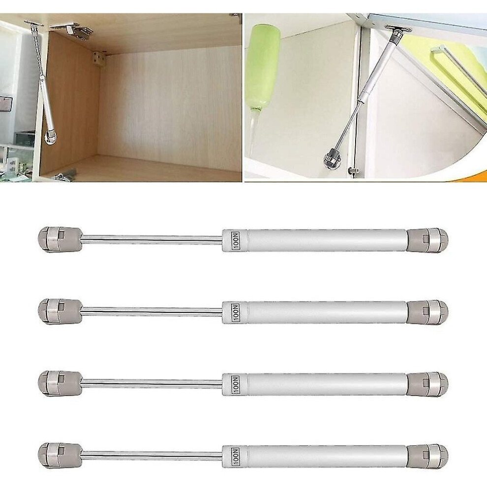 4 Pcs Gas Strut Lift Support Hydraulic Gas Cabinet Door Lift Gas Spring Strut Damper Hinge With 100n