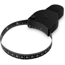 Body Tape Measure, 150cm / 60inch Black Retractable Tape Measure