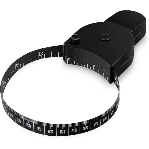 Body Tape Measure, 150cm / 60inch Black Retractable Tape Measure