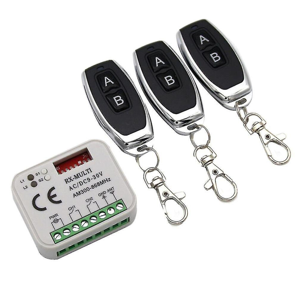 Garage Gate Remote Receiver 433 868mhz Rx Multi 300-900mhz Ac/dc 9-30v Receiver With Remote Control-m