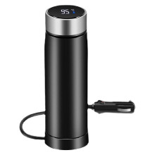 Smart Car Kettle With Led Temperature Display Travel Kettle Heated Mugs Electric Heating Cup For Co - Refurbished