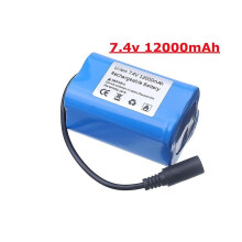 7.4v 12000mah 6000mah Battery For T188 T888 2011-5 V007 C18 H18 So On Remote Control Rc Fishing Bait Boat Parts Vs 7.4v 5200mah
