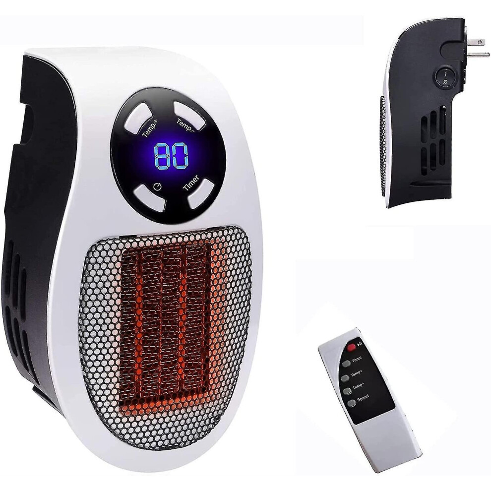 500w Space Heater, As Seen On Tv With Adjustable Thermostat And Timer And Led Display