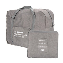 (Gray) Travel Waterproof Bag Luggage Wardrobe Suit Dress Garment Carrier Suiter Case Suitbag Cover Bag