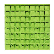 (Green) 72 Pocket Vertical Greening Hanging Wall Garden Planting Bags Wall Planter New
