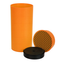 (Orange) Kitchen Blade Holder Block Stand Cooktops Tube Shelf Rack Storage Bar