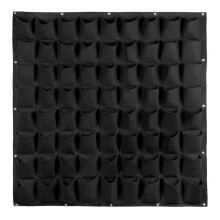 (Black) 72 Pocket Vertical Greening Hanging Wall Garden Planting Bags Wall Planter New