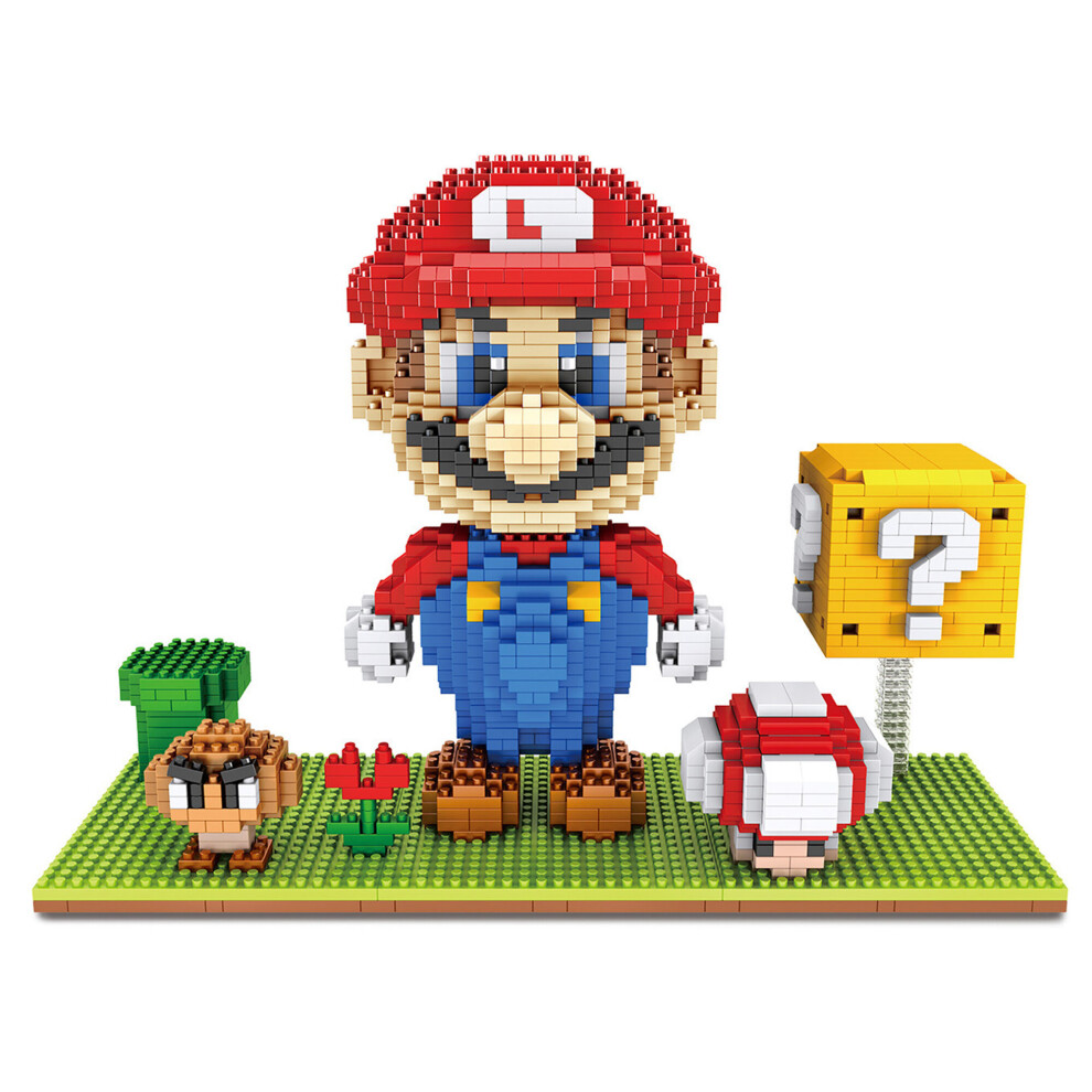 Bonxaif (Style # A-2000Pcs) Super Mario Building Blocks Puzzle Micro 3D Figures Brick Toys