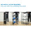 Installation-free Folding Kitchen Racks Floor-to-ceiling Multi-layer Kitchen Storage Racks Movable Racks 6