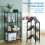 Installation-free Folding Kitchen Racks Floor-to-ceiling Multi-layer Kitchen Storage Racks Movable Racks 7