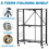 Installation-free Folding Kitchen Racks Floor-to-ceiling Multi-layer Kitchen Storage Racks Movable Racks 3