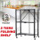 Installation-free Folding Kitchen Racks Floor-to-ceiling Multi-layer Kitchen Storage Racks Movable Racks 4