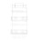 (White) 5 Tiers Fridge Hanging Rack Shelf Side Storage Spice Multi-Layer Side Holder 1
