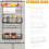 (White) 5 Tiers Fridge Hanging Rack Shelf Side Storage Spice Multi-Layer Side Holder 6
