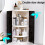 (Large) Creative Bathroom Corner Shelf Rack Kitchen Bathroom Double Door Storage Space Save 5
