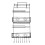 (White) 5 Tiers Fridge Hanging Rack Shelf Side Storage Spice Multi-Layer Side Holder 12