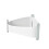 (Rectangular White) Kitchen Bathroom Wall Storage Shelf Hanging Shelf Rack Corner Organizer Basket Holder 1
