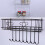 (White) 5 Tiers Fridge Hanging Rack Shelf Side Storage Spice Multi-Layer Side Holder 5
