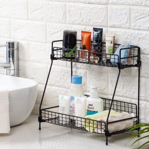 (41cm) Multifunctional Makeup Rack Storage Box Kitchen Dormitory With Multi-layer Book Desktop Racks 2