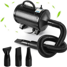 Dog cat pet grooming hair dryer with heater adjustable speed pet hair dryer high velocity pet dryer with hose/nozzles/manual