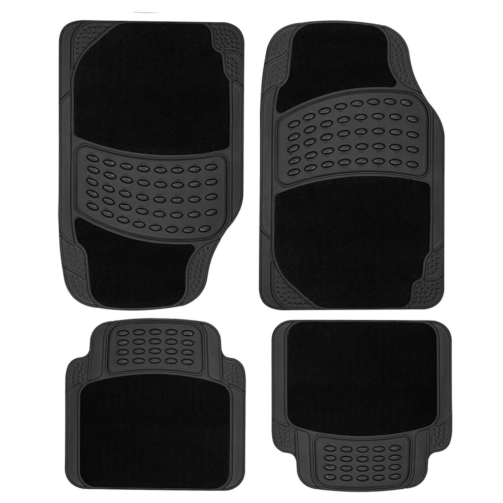 Car Mats Floor Liner Universal Non Slip Heavy Duty Rubber Waterproof 5056505316219